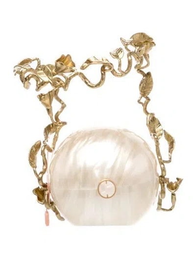 Pre-owned Cult Gaia Mother Of Pearl Evening Bag In Neutrals