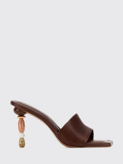 Cult Gaia Heeled Sandal Woman Color Beige In Multi