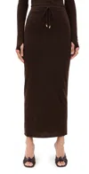Cult Gaia Nadine Skirt Dk Java In Brown