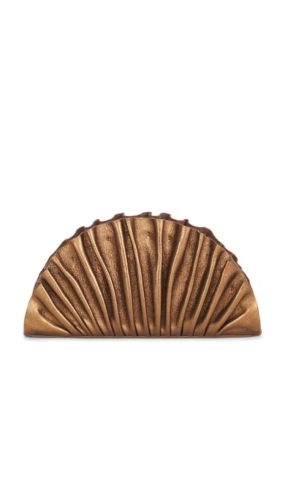 Cult Gaia Nala Clutch In Bronze