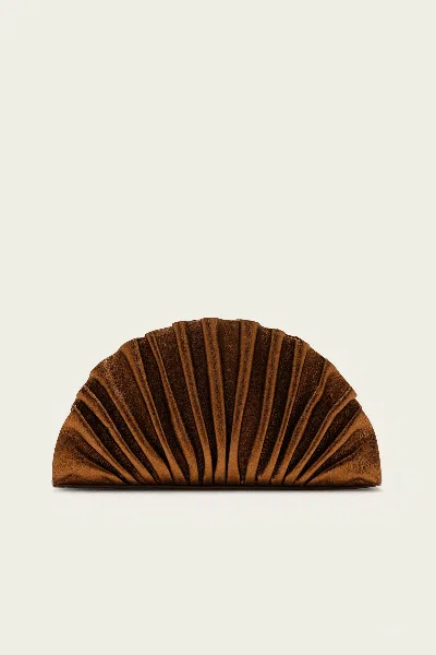 Cult Gaia Nala Mini Clutch In Bronze