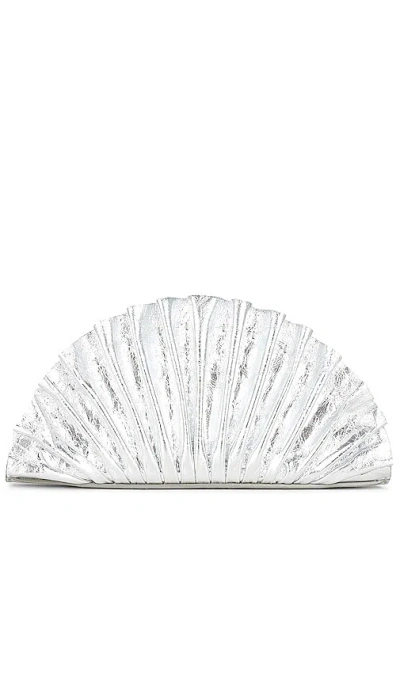 Cult Gaia Nala Mini Clutch In Silver