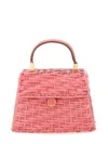 Cult Gaia Textured Weave Top Handle Crossbody Bag