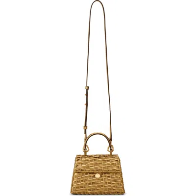 Cult Gaia Nano Sybil Crossbody Bag In Brass