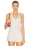 Cult Gaia Nat Knit Top