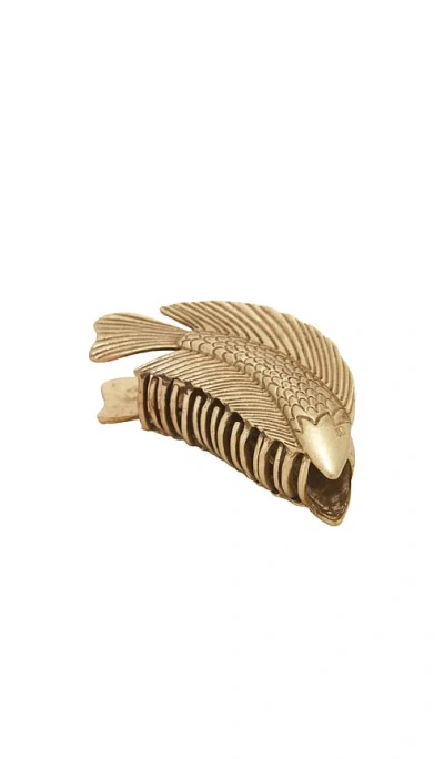 Cult Gaia Neemo Hair Accessory In Gold