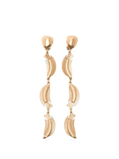 Cult Gaia Neemo Trio Drop Earrings In Gold