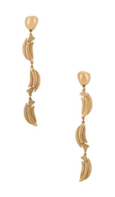 Cult Gaia Neemo Trio Earring In Metallic Gold