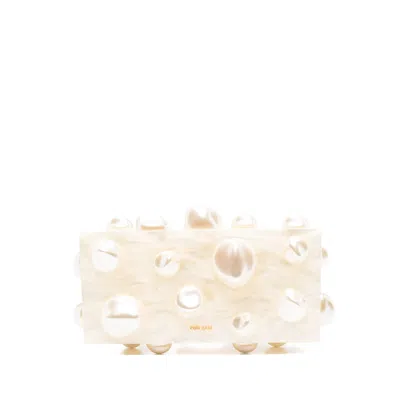 Cult Gaia Neutrals Clutch Bags Women In White