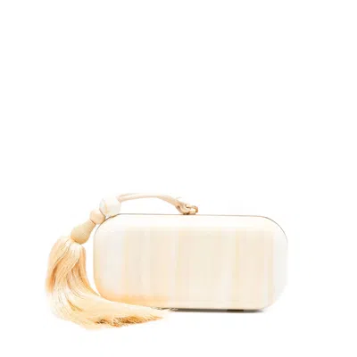 Cult Gaia Neutrals Clutch Bags Women In White