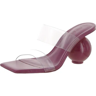 Cult Gaia Nhu Womens Square Toe Slip On Slide Sandals In Multi