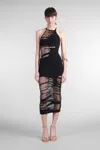 Cult Gaia Nodin Open-knit Coverup In Black