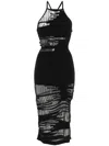 Cult Gaia Nodin Open-knit Coverup In Black