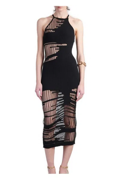 Cult Gaia Nodin Sleeveless Ribbed In Black