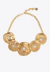 Cult Gaia Noely Brass Discs Choker