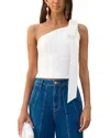 CULT GAIA NOMI ONE SHOULDER BOW TOP