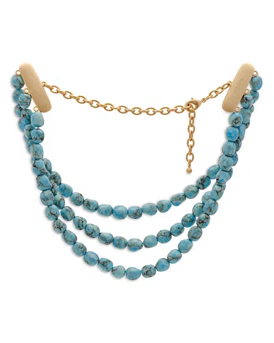 Cult Gaia Nora Choker, 15.5 In Blue