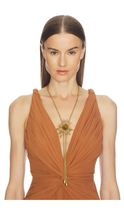 Cult Gaia Octavia Bolo Necklace In Gold