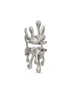 Cult Gaia Odeya Sculptural Splash Open Cocktail Ring In Silver