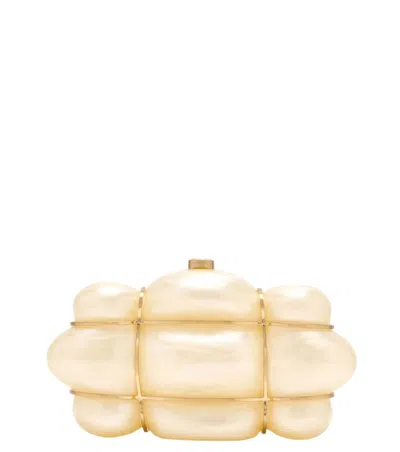 Cult Gaia Off White Bolla Clutch In Neutral