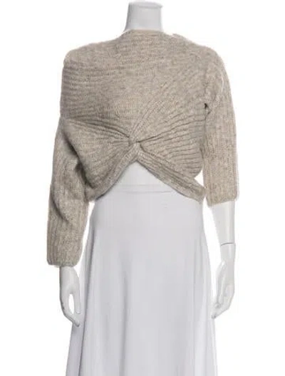 Pre-owned Cult Gaia Off-the-shoulder Sweater W/ Tags In Neutrals