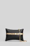 Cult Gaia Olea Shoulder Bag In Black Leather In Black