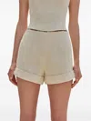 Cult Gaia Olga Minishorts In Neutrals