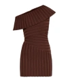 Cult Gaia One-shoulder Dress In Brown