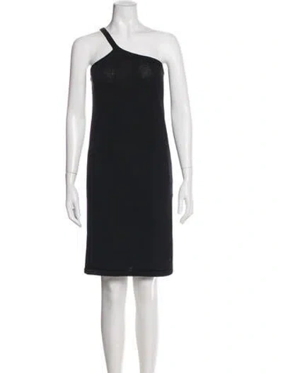 Pre-owned Cult Gaia One-shoulder Knee-length Dress W/ Tags In Black