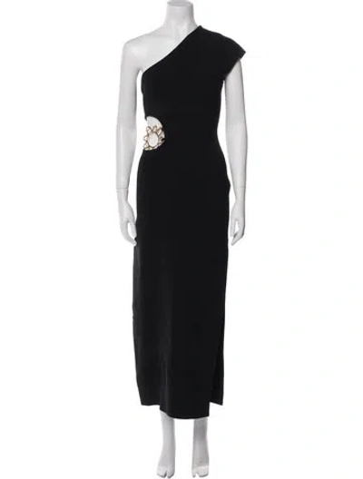 Pre-owned Cult Gaia One-shoulder Long Dress W/ Tags In Black