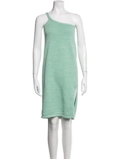 Pre-owned Cult Gaia One-shoulder Sweater In Green
