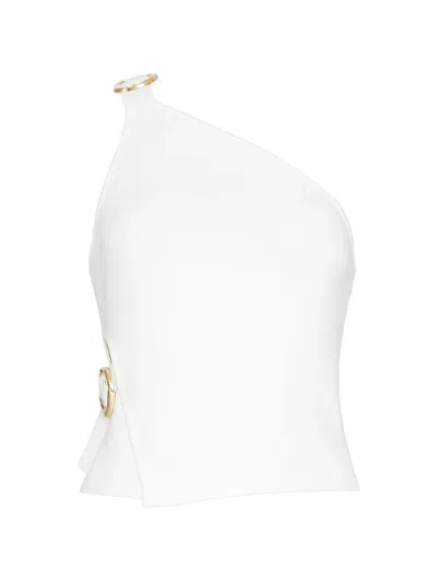 Cult Gaia One-shoulder Top In White