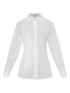 Cult Gaia Open-back Shirt In White