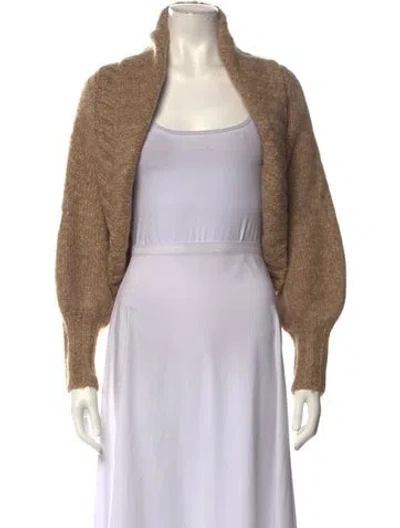 Pre-owned Cult Gaia Open Front Sweater In Neutrals