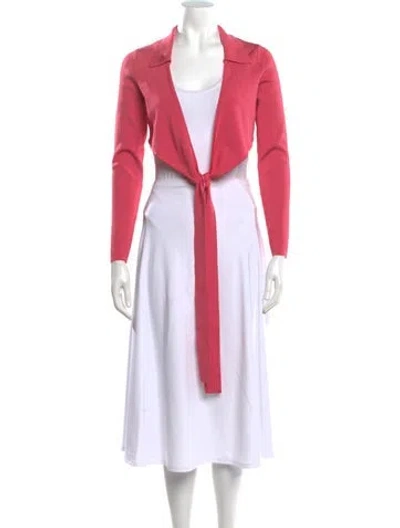 Pre-owned Cult Gaia Open Front Sweater In Pink