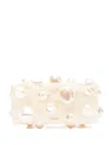 Cult Gaia Embellished Rectangular Clutch Bag In Neutral