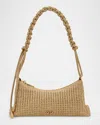 Cult Gaia Osa Braided Zip Shoulder Bag In Natural