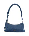 Cult Gaia Osa Denim Shoulder Bag In Blue