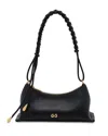 Cult Gaia Osa Woven-strap Leather Shoulder Bag In Black