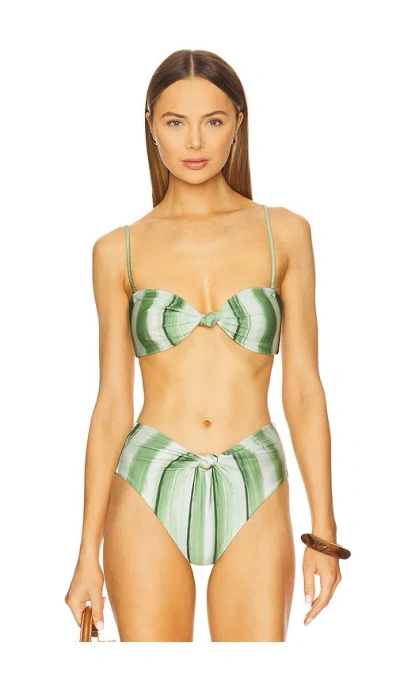 Cult Gaia Oswin Bikini Top In Green