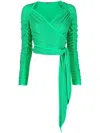 Cult Gaia Oberteil Mit Paisleymuster In Green