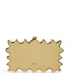 Cult Gaia Paloma Metallic Acrylic Clutch In Gold