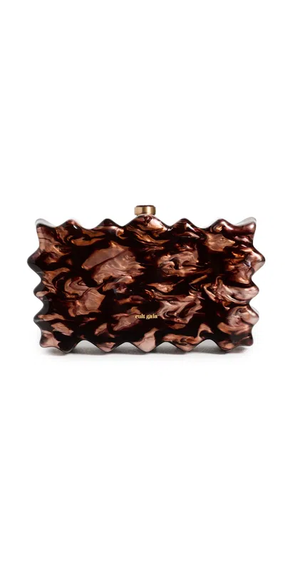 Cult Gaia Paloma Clutch Bronze
