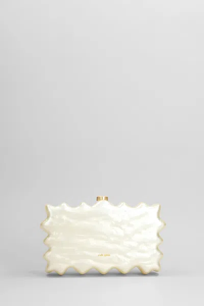 Cult Gaia Clutch "paloma" In White
