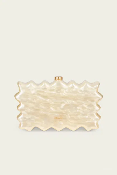 Cult Gaia Paloma Clutch In Ivory
