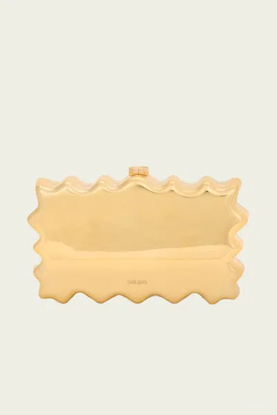 CULT GAIA PALOMA CLUTCH IN SHINY GOLD