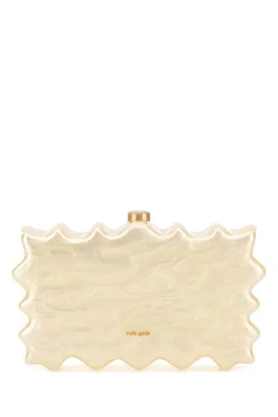 Cult Gaia Paloma Clutch In White
