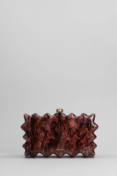 Cult Gaia Paloma Hand Bag In Brown Acrylic