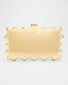 Cult Gaia Paloma Metallic Acrylic Clutch In Shiny Gold