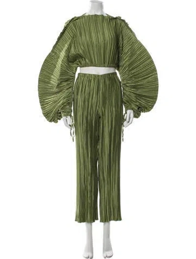 Pre-owned Cult Gaia Pant Set In Green